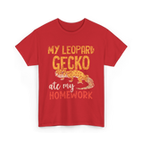 My Leopard Gecko Geckos T-Shirt - Red