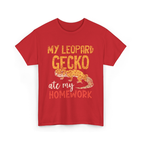 My Leopard Gecko Geckos T-Shirt - Red