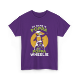 My Name Is Poppa Wheelie Motocross T-Shirt - Purple