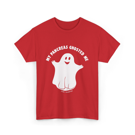 My Pancreas Gnosted Me Type 1 Diabetes T-Shirt - Red