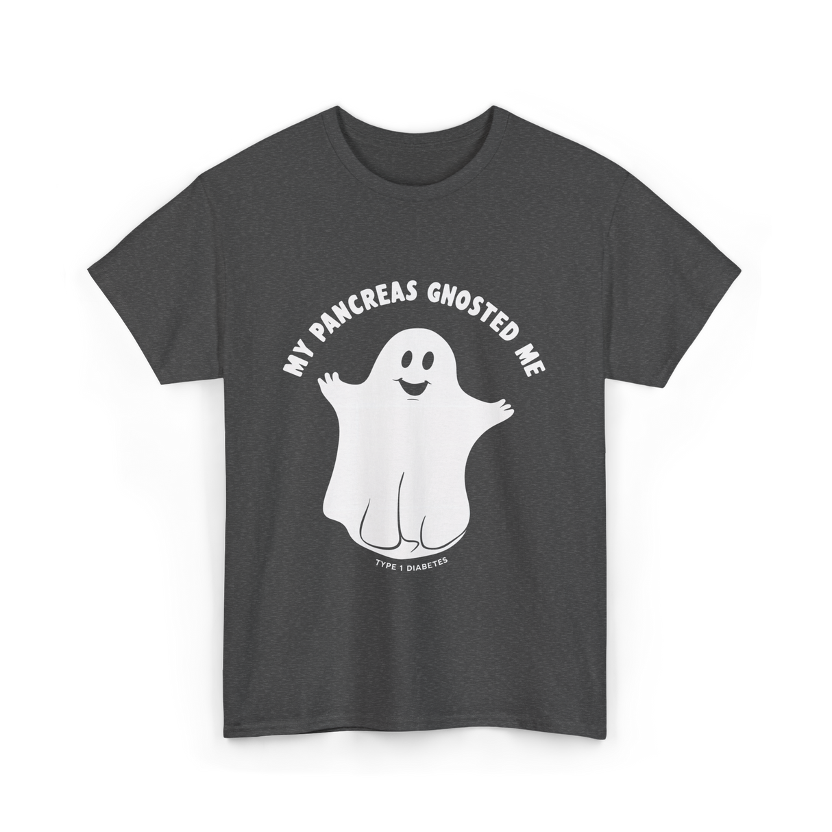 My Pancreas Gnosted Me Type 1 Diabetes T-Shirt - Dark Heather