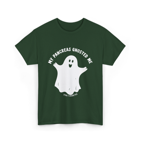 My Pancreas Gnosted Me Type 1 Diabetes T-Shirt - Forest Green