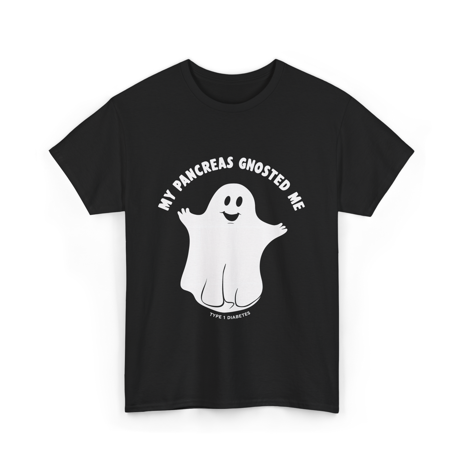 My Pancreas Gnosted Me Type 1 Diabetes T-Shirt - Black