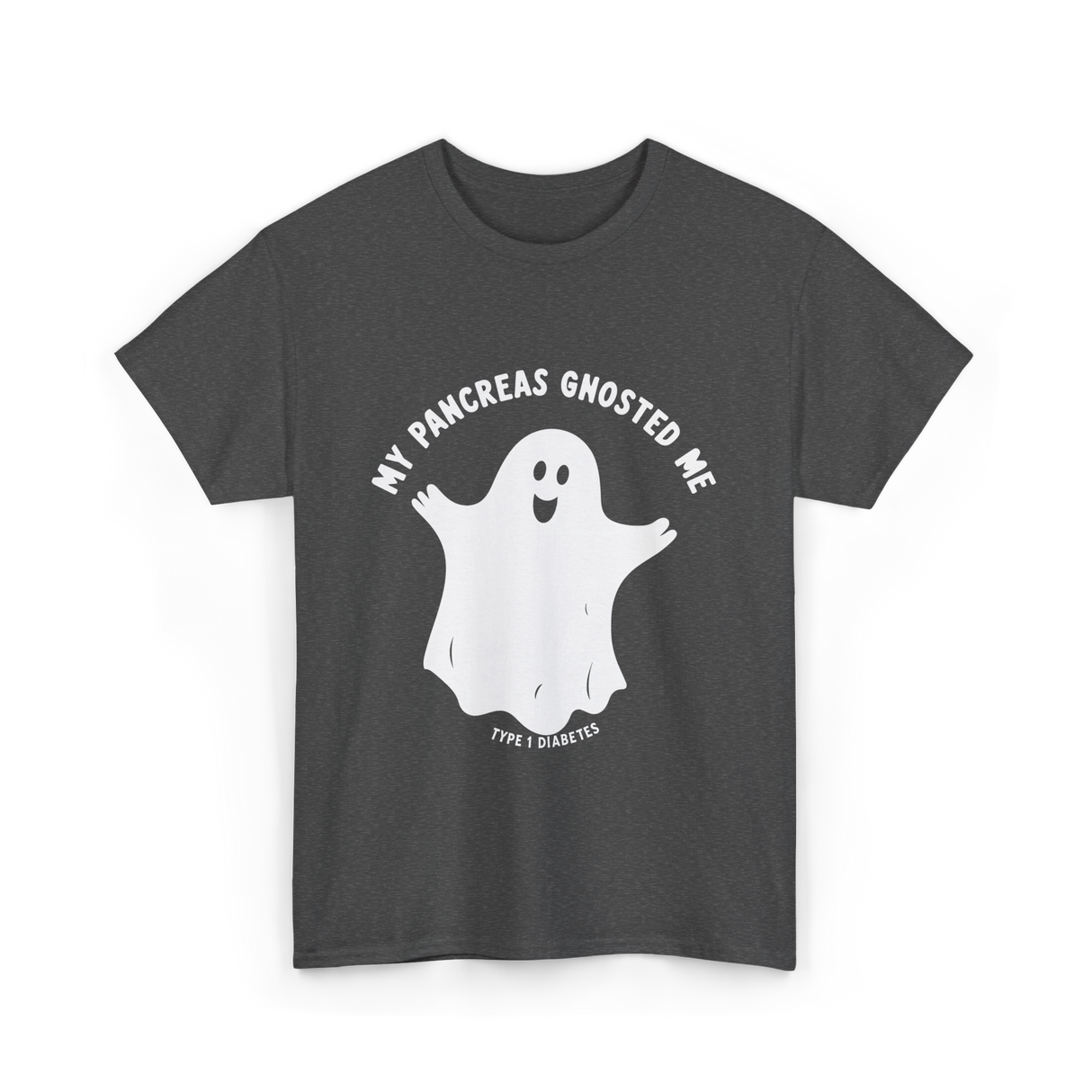 My Pancreas Gnosted Me Type 1 Diabetes T-Shirt - Dark Heather