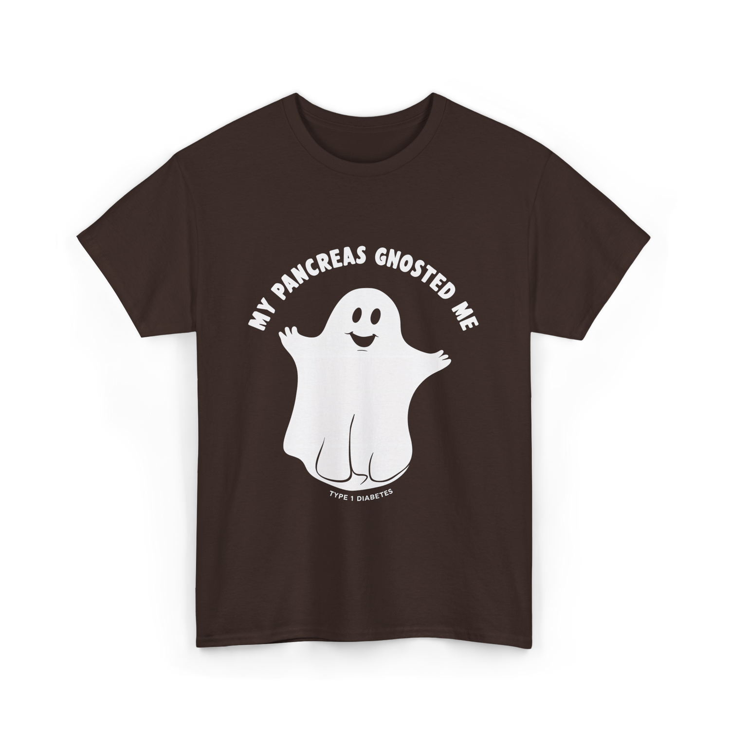 My Pancreas Gnosted Me Type 1 Diabetes T-Shirt - Dark Chocolate