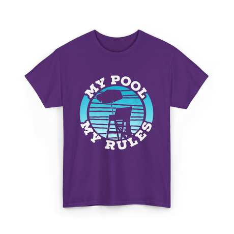 My Pool My Rules Swimming T-Shirt - Purple