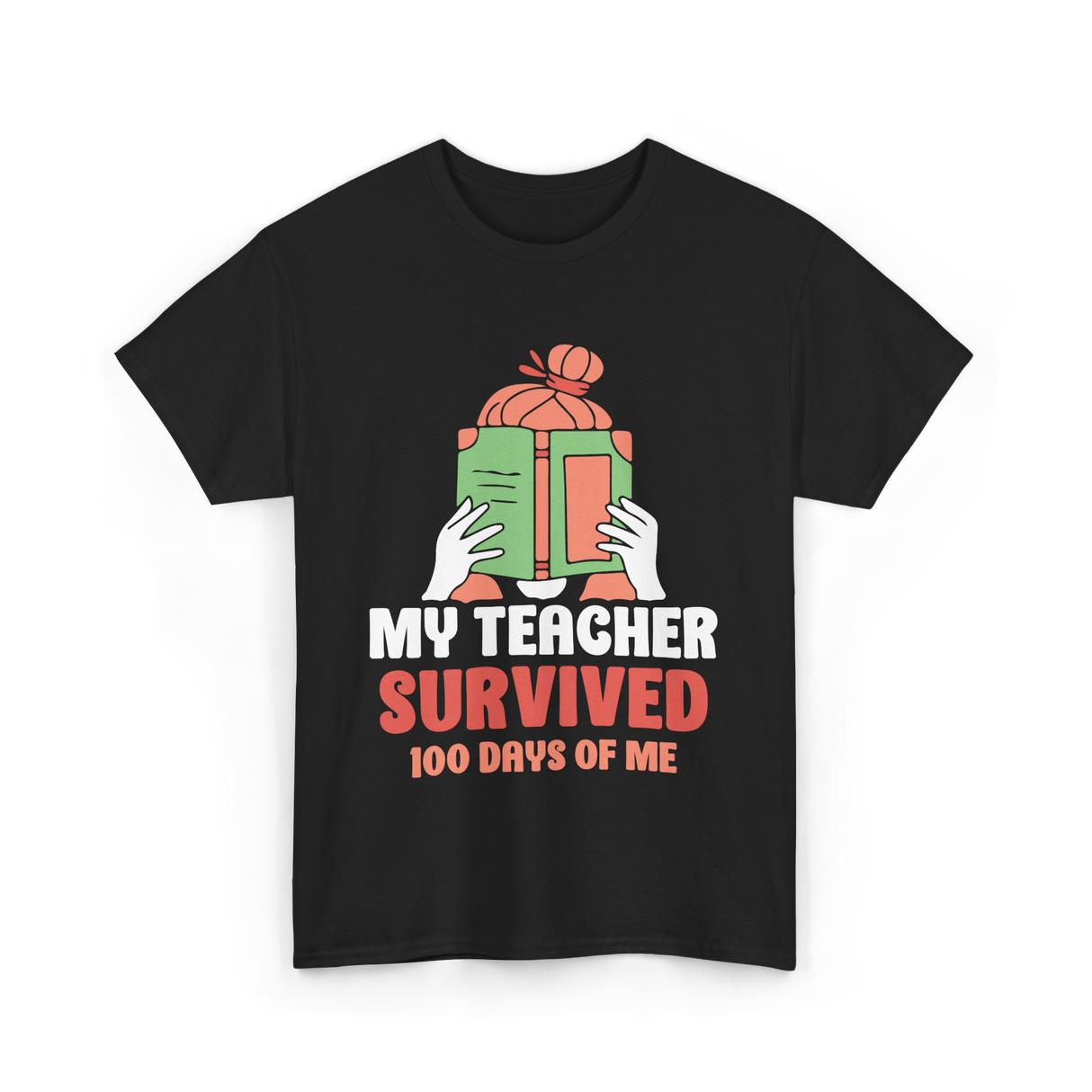 My Teacher Survived Kids School T-Shirt - Black