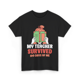 My Teacher Survived Kids School T-Shirt - Black