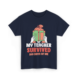 My Teacher Survived Kids School T-Shirt - Navy