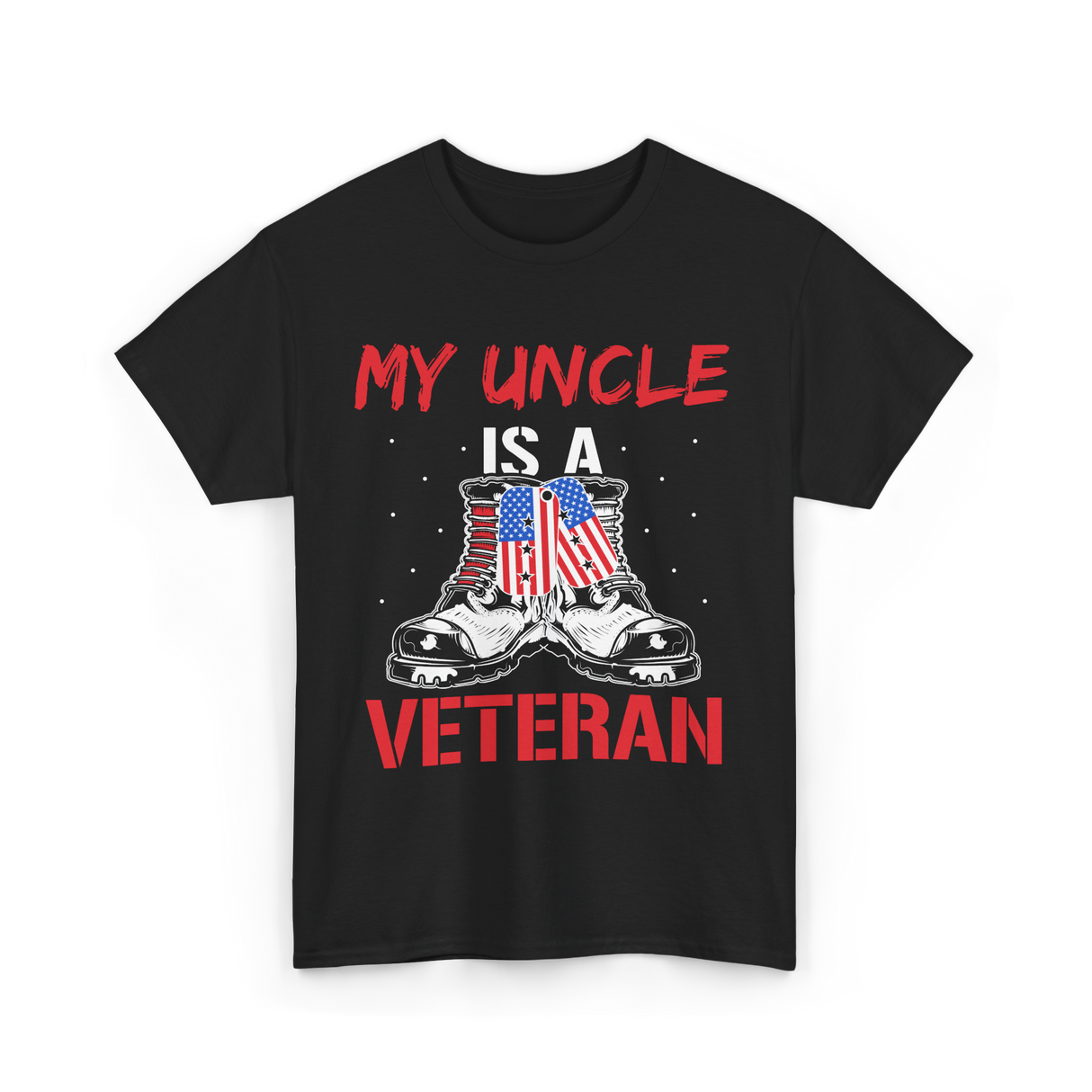 My Uncle Military Veteran T-Shirt - Black