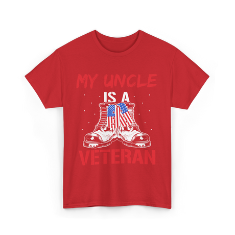 My Uncle Military Veteran T-Shirt - Red