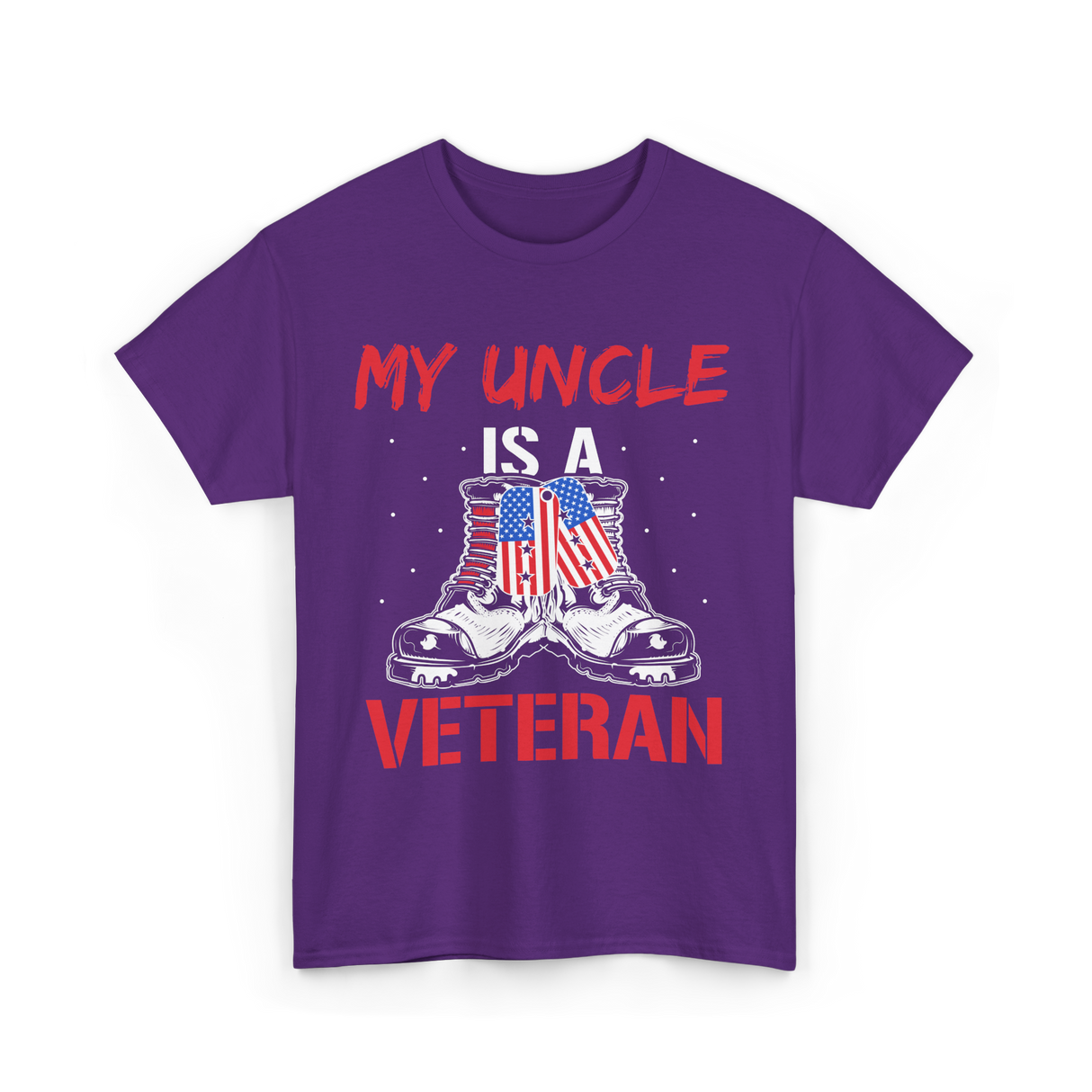 My Uncle Military Veteran T-Shirt - Purple