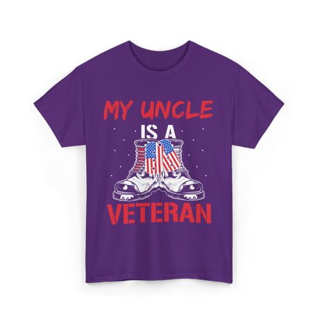 My Uncle Military Veteran T-Shirt - Purple