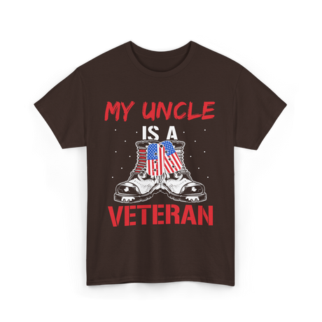 My Uncle Military Veteran T-Shirt - Dark Chocolate