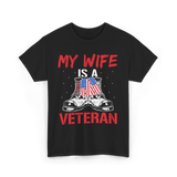 My Wife American Veteran Military T-Shirt - Black