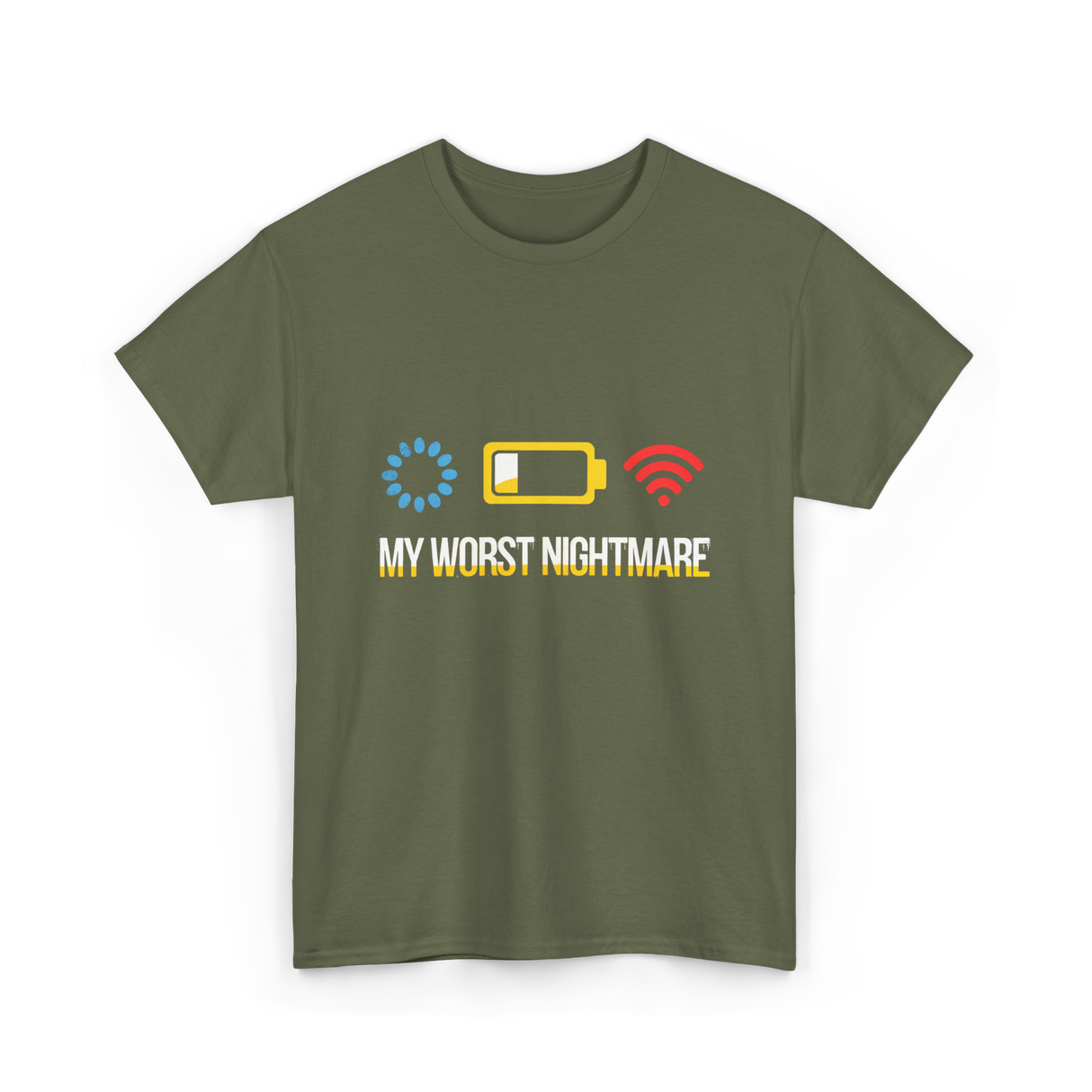 My Worst Nightmare Gamer T-Shirt - Military Green