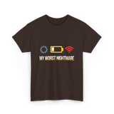 My Worst Nightmare Gamer T-Shirt - Dark Chocolate