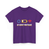 My Worst Nightmare Gamer T-Shirt - Purple