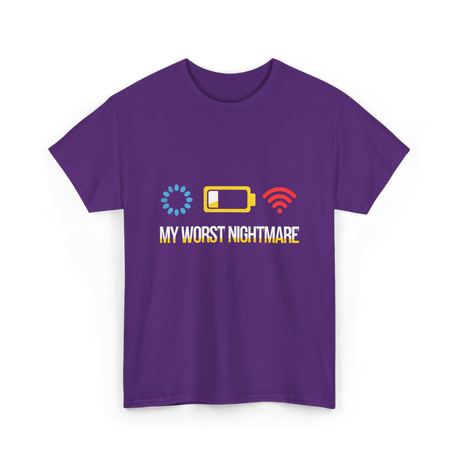 My Worst Nightmare Gamer T-Shirt - Purple