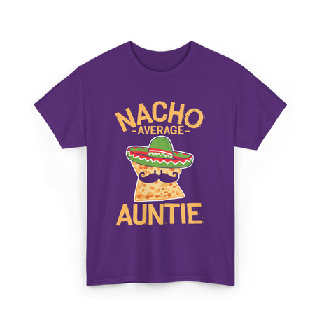 Nacho Average Auntie Mexican T-Shirt - Purple