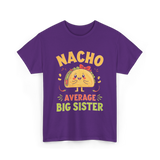 Nacho Average Big Sister Taco T-Shirt - Purple