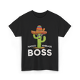 Nacho Average Boss Cactus T-Shirt - Black