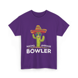 Nacho Average Bowler Bowling T-Shirt - Purple