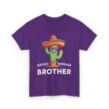 Nacho Average Brother Cactus T-Shirt - Purple