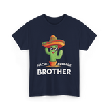 Nacho Average Brother Cactus T-Shirt - Navy