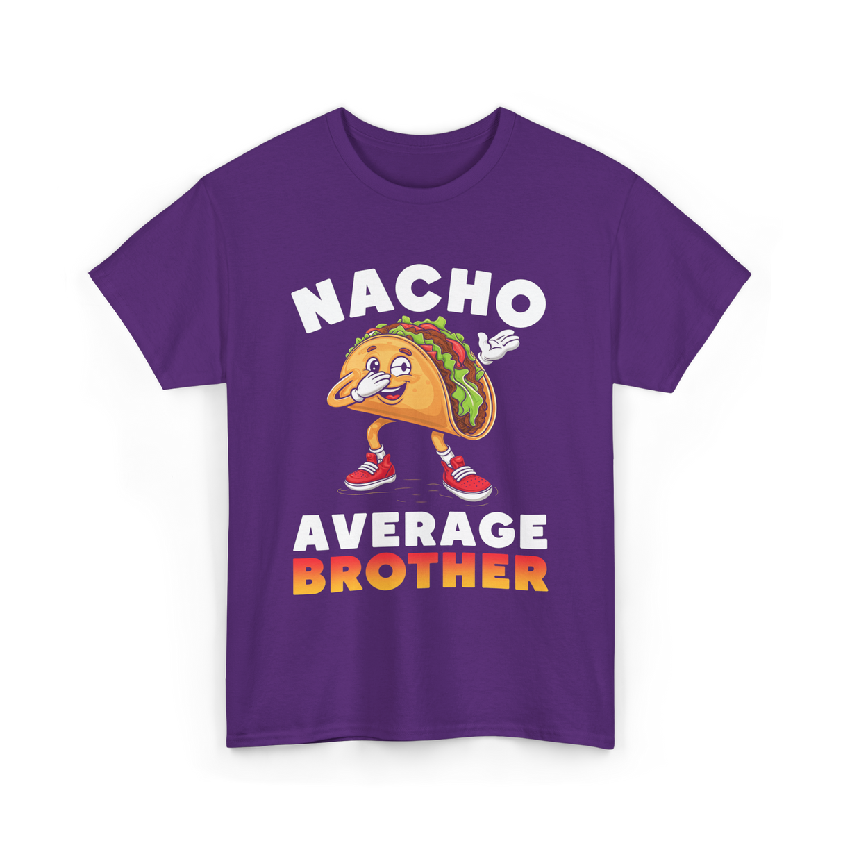 Nacho Average Brother Taco T-Shirt - Purple