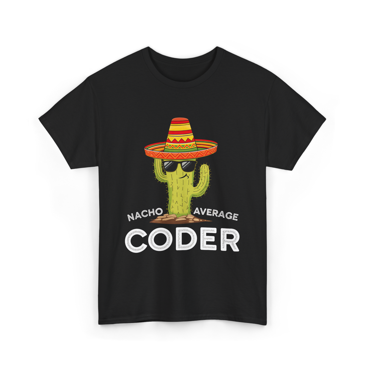 Nacho Average Coder T-Shirt - Black