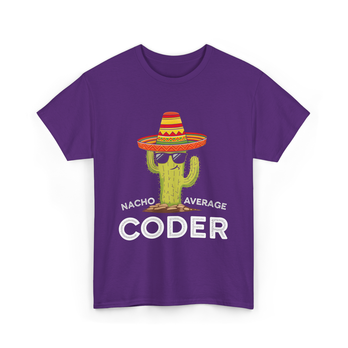 Nacho Average Coder T-Shirt - Purple