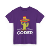 Nacho Average Coder T-Shirt - Purple