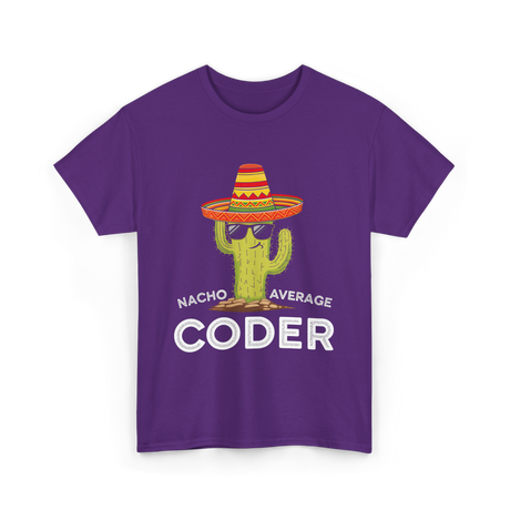 Nacho Average Coder T-Shirt - Purple