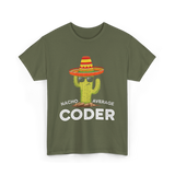 Nacho Average Coder T-Shirt - Military Green