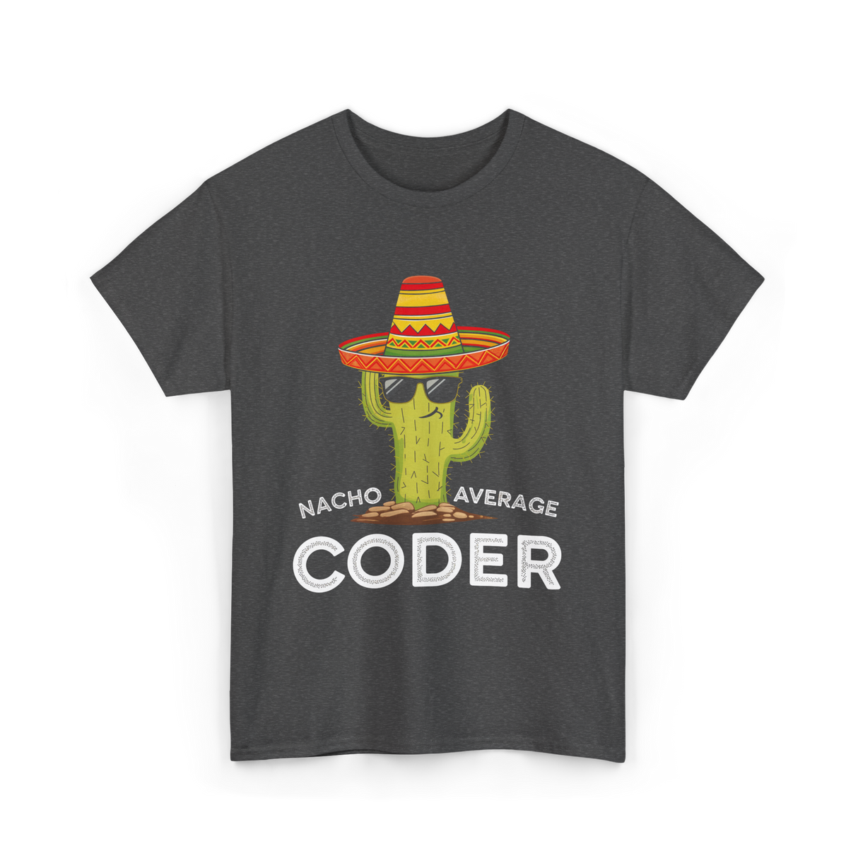 Nacho Average Coder T-Shirt - Dark Heather