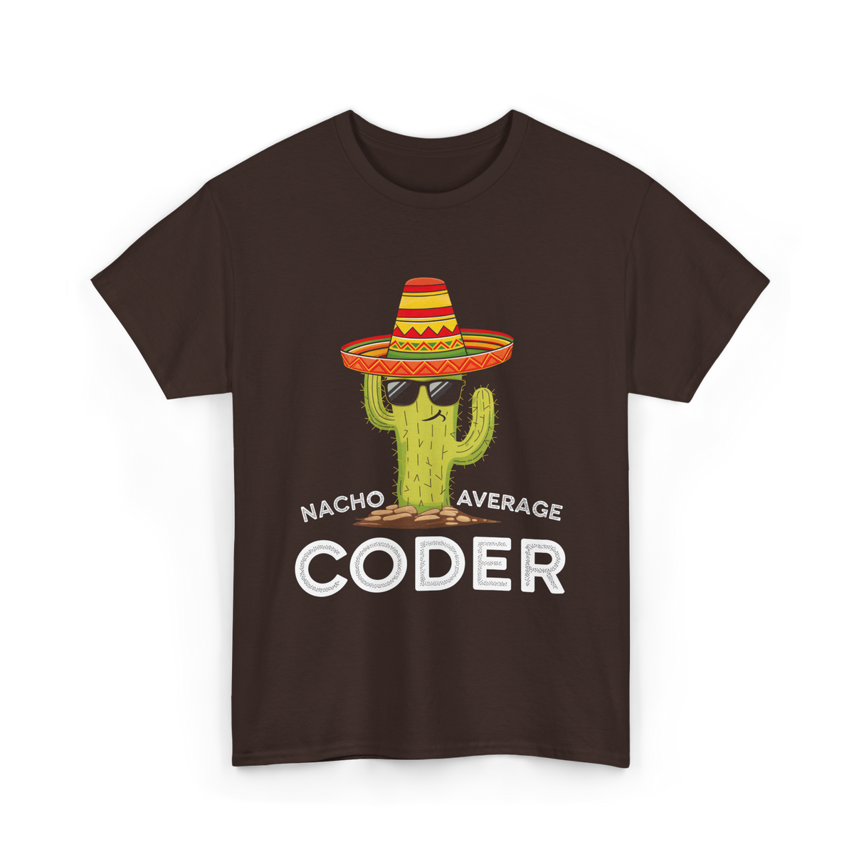 Nacho Average Coder T-Shirt - Dark Chocolate