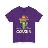 Nacho Average Cousin Cactus T-Shirt - Purple