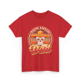 Nacho Average Dad Skull T-Shirt - Red