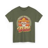 Nacho Average Dad Skull T-Shirt - Military Green