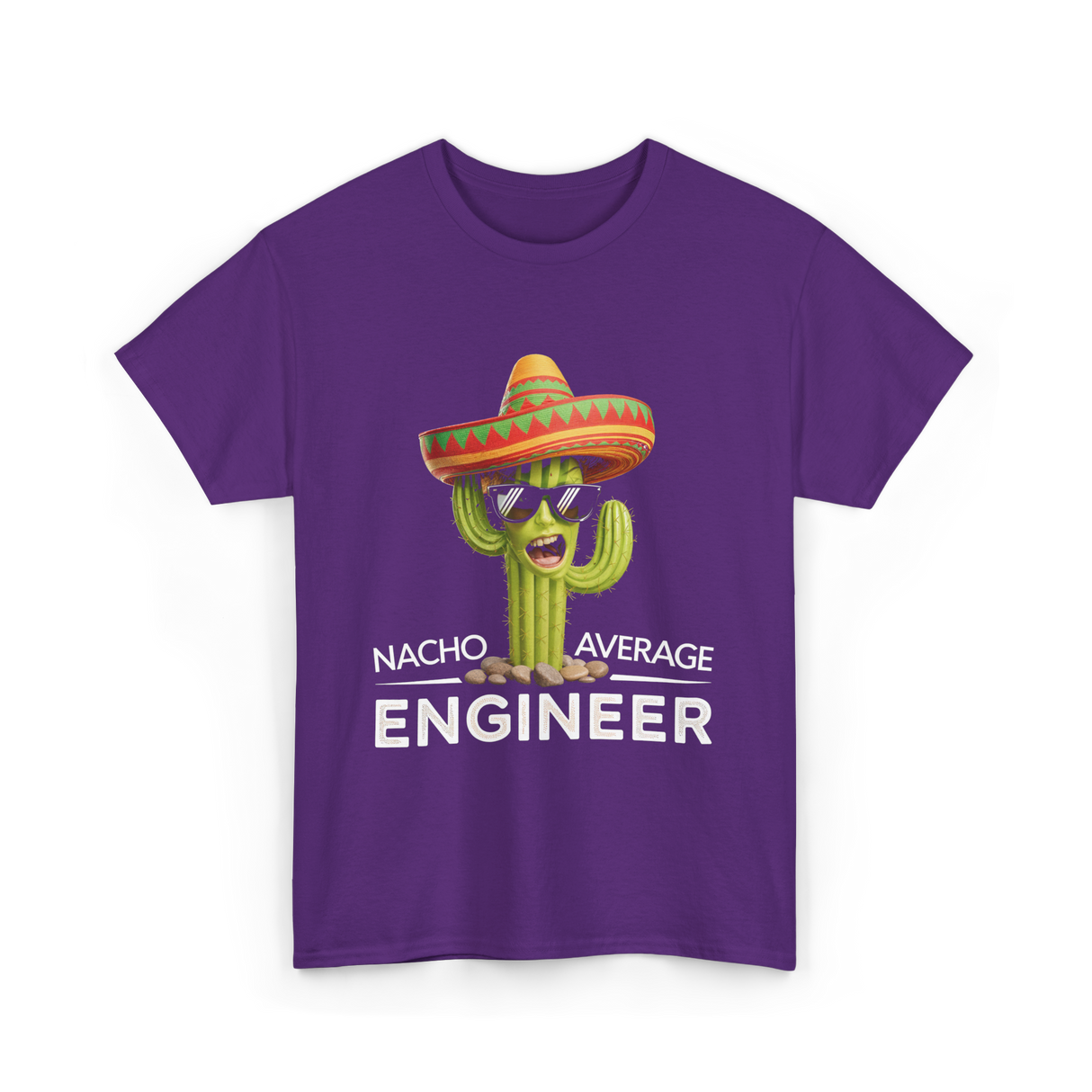 Nacho Average Engineer T-Shirt - Purple