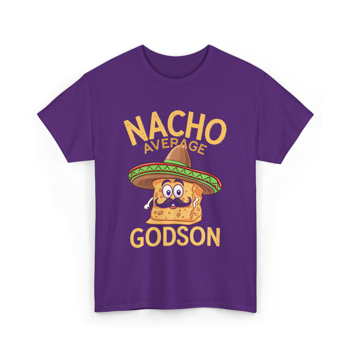 Nacho Average Godson Godchild T-Shirt - Purple