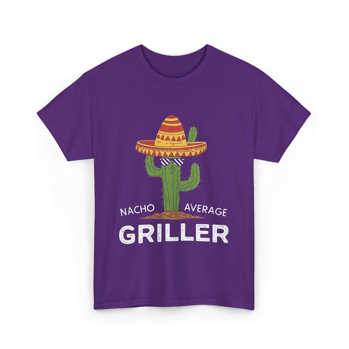 Nacho Average Griller Grilling T-Shirt - Purple