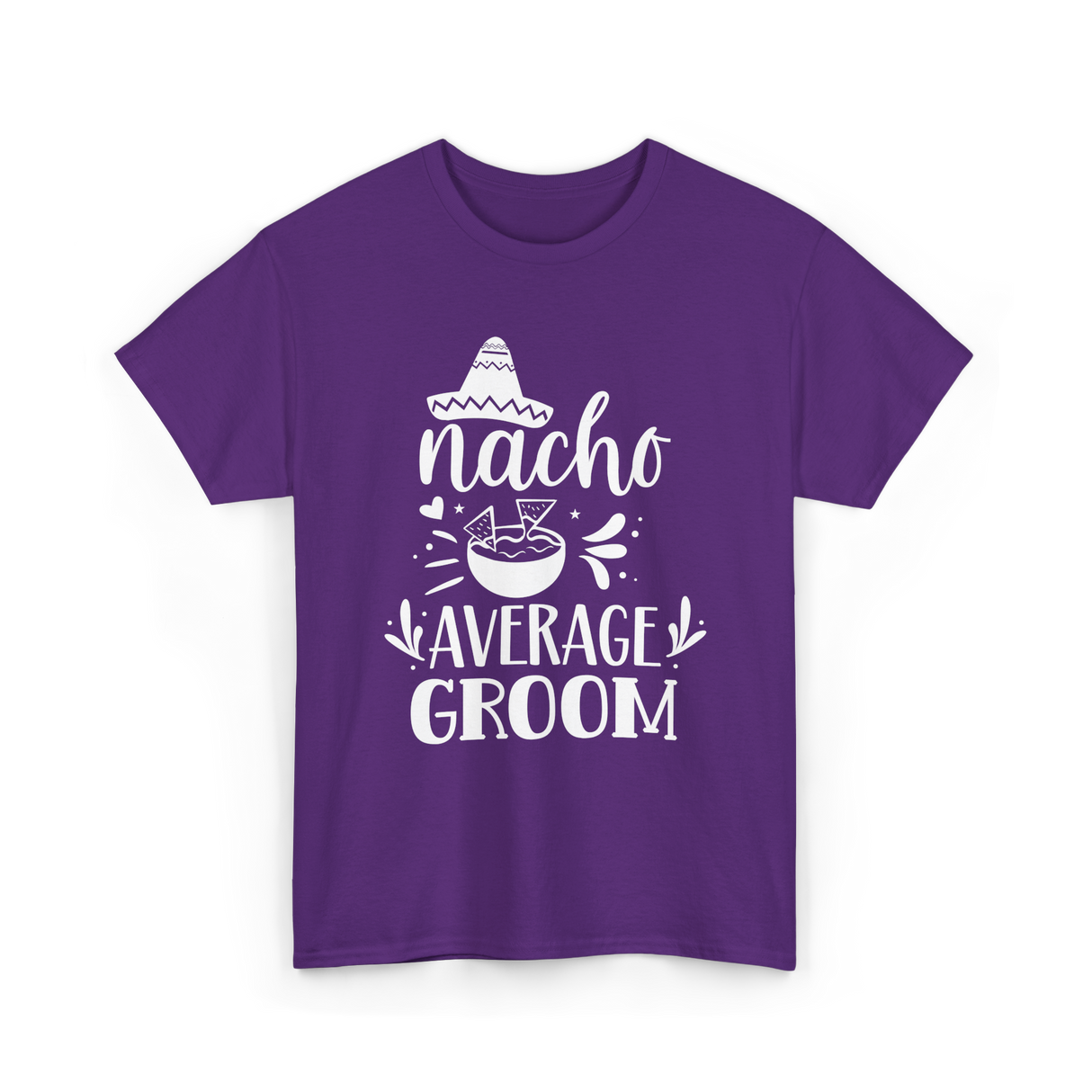 Nacho Average Groom Nacho Lover T-Shirt - Purple