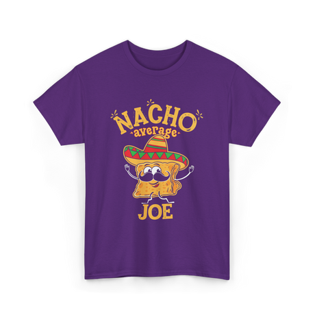 Nacho Average Joe Taco T-Shirt - Purple