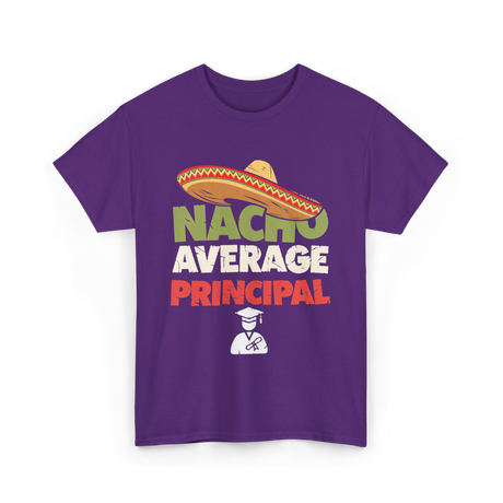 Nacho Average Principal T-Shirt - Purple