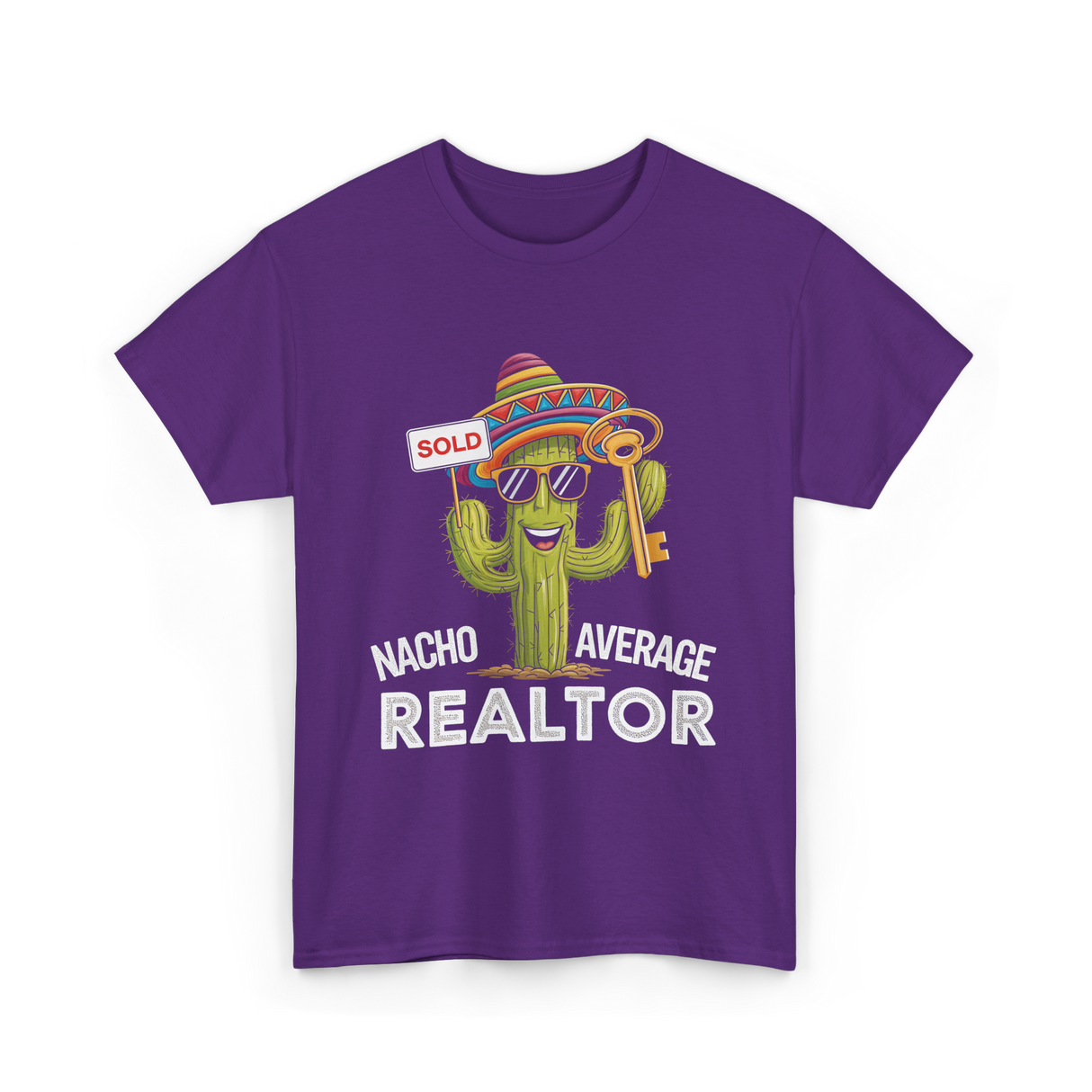 Nacho Average Realtor T-Shirt - Purple