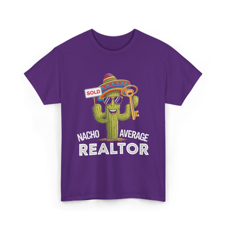 Nacho Average Realtor T-Shirt - Purple