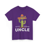 Nacho Average Uncle Cactus T-Shirt - Purple