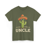 Nacho Average Uncle Cactus T-Shirt - Military Green